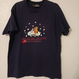 Disney Originals Unisex Tshirt Sz.S/M  Blue - 100 Acre Wood Resort And Spa...